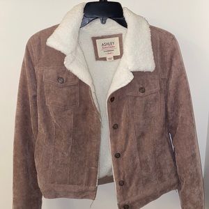 Fuzzy/corduroy jacket